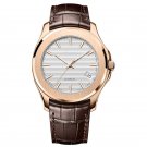 Mens Watches Waterproof Stainless Steel Analog Automatic Date Calfskin Strap 6301D2PW