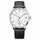 Luxury Dress Mechanical Wristwatches black Leather Strap 1103A1