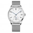 Luxury Dress Mechanical Wristwatches silver Strap 1102A9