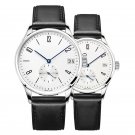 Luxury Couple Leather Strap Watches for Lovers Genuine Quartz Casual 202A102