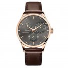 Brand Analog Watches for Men Ultra Thin Bracelet Calendar Steel Automatic 4103D2