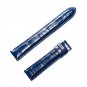 Waterproof Watchband Blue Calfskin Leather Strap for Men