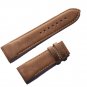 brown Genuine Leather Watch Wristband 24mm Width for Men