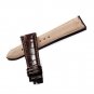 Top Quality Brown Genuine Leather brown Strap Watch 22 mm Alligator for Men