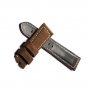 Sport Leather Watch Band for Men brown with Buckle