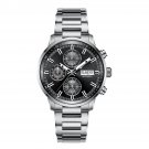 2024 New Sport Watches for Men silver Top Brand Waterproof Automatic Date YBY