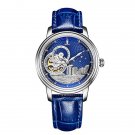 Top Brand Luxury Watches Mens Fashion Tourbillon Blue Mechanical YLL