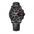 Casual Sport Luminous Black Watches For Mens Quartz Chronograph with Date BBLR