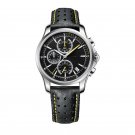 Casual Sport Luminous Black Watches For Mens Quartz Chronograph with Date YBLG