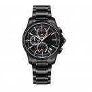 Casual Sport Luminous Black Watches For Mens Quartz Chronograph with Date BBBR