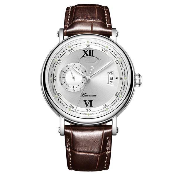 Automatic Watches Men Genuine Leather Strap Miyota Mechanical Big Date 24 Hour YWS