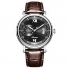 Automatic Watches Men Genuine Leather Strap Miyota Mechanical Big Date 24 Hour YBS