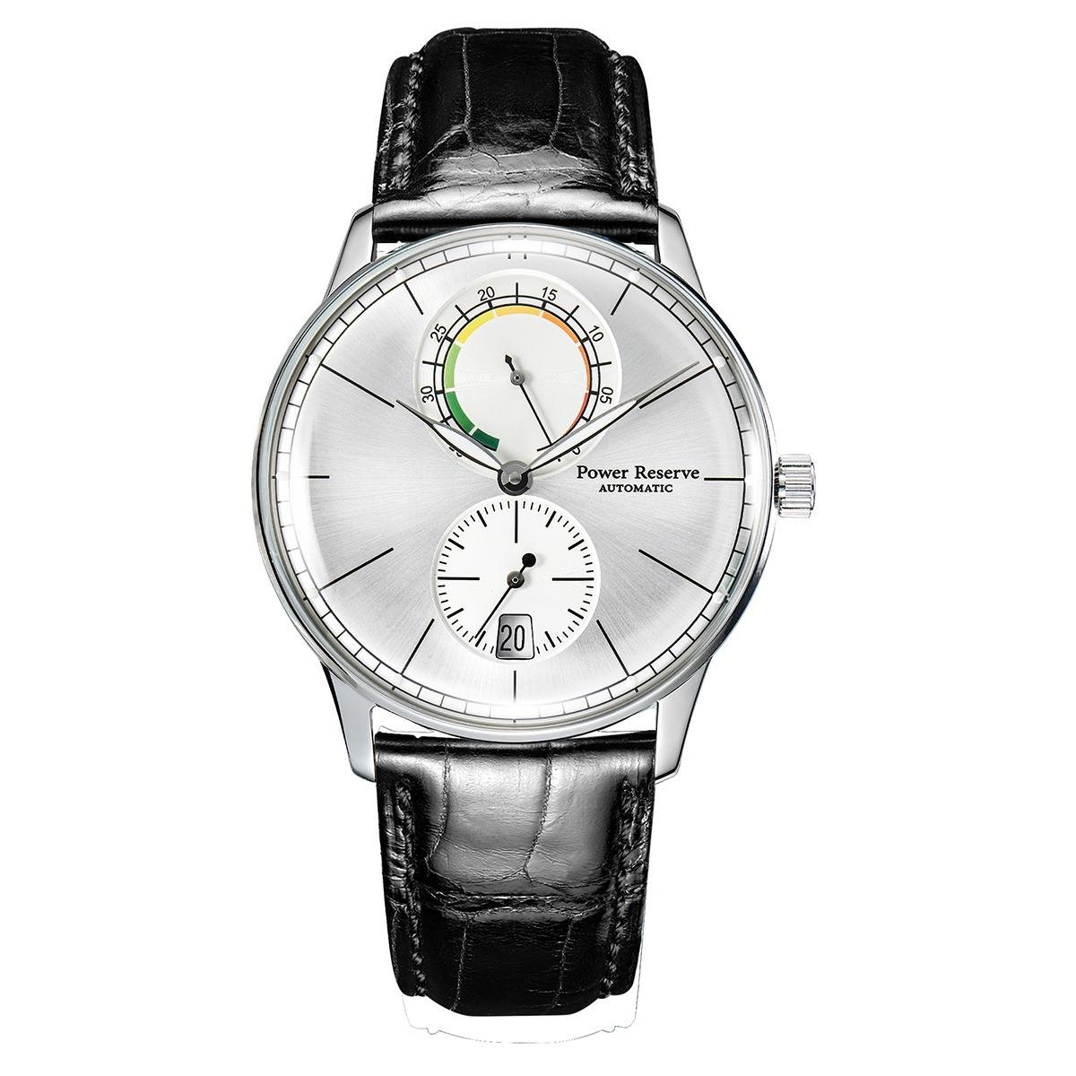 Luxury Mens Black Automatic Mechanical Waterproof Watch Genuine Leather Strap YWB