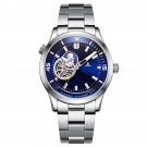 Mechanical silver Watch Automatic Men Stainless Steel Top Brand Luxury YLY