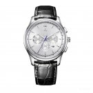 Mens Dress Black Watches Genuine Leather Strap Automatic Analog YWB