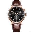 Men Watches Power Reserve Waterproof Round Case Leather Strap Automatic PBW