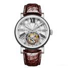 Casual Luxury Designer Watch for Men Tourbillon Automatic with Alligator Strap YWS