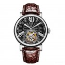 Casual Luxury Designer Watch for Men Tourbillon Automatic with Alligator Strap YBS