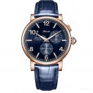 Men Watch Multi Function Power Reserve Waterproof Case Leather Strap Automatic PLL