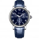 Men Watch Multi Function Power Reserve Waterproof Case Leather Strap Automatic YII