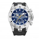 Luminous Steel silver Watch Men Watches Automatic Chronograph and Date YLL