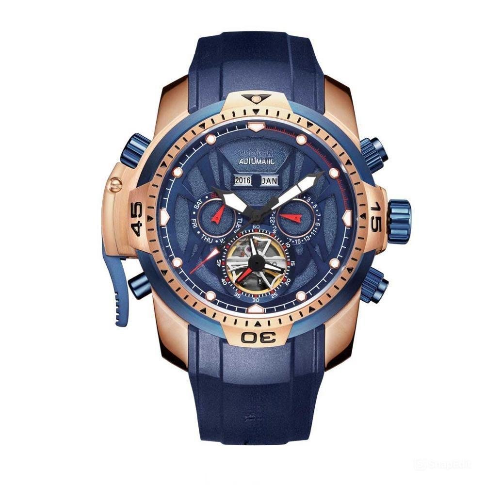 Watch Automatic Complicated Dial Steel with Year Month Perpetual Calendar PLLR