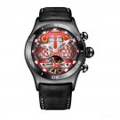 BRB Skeleton Automatic Watches Men Tourbillon Leather Strap Waterproof Sport