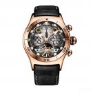 PBB Skeleton Automatic Watches Men Tourbillon Leather Strap Waterproof Sport