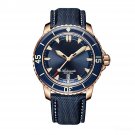 Super Luminous Dive Watches Analog Mens Automatic Blue Dial PLL with Date