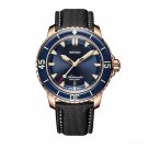 Super Luminous Dive Watches Analog Mens Automatic Blue Dial PLB with Date