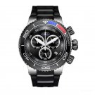 Men Luxury Sport Watches Analog Rubber Strap Black Big Watches Waterproof YBB
