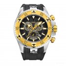 Mens Sport Watches Rubber Strap Luminous Gold Quartz GBB