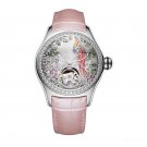 Womens Luxury Waterproof Watches Diamonds silver Dial Automatic Tourbillon YSP
