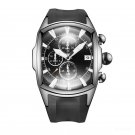 Top Brand Luxury Sport Waterproof Watch for Men Black Dial YBB Professional Stop