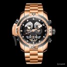 Brand Military Watches for Men Automatic Steel Black Dial Bracelet PBPB