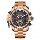 Luminous Watches Casual Perpetual Calendar Bracelet Black Dial Automatic Sport PBP