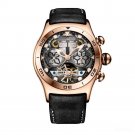 Mens Sport Automatic Watches Skeleton Tourbillon with Year Month Calendar PBB