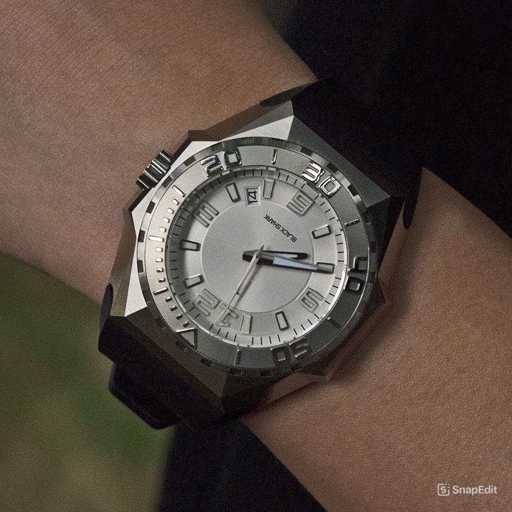 Big Sport Men Watch Automatic Dive white Dial Rubber Band Luminous Military YWBR