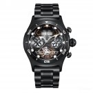 Top Brand Automatic Mechanical Men Watches Tourbillon Skeleton Steel Bracelet BBBB