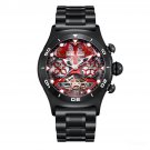 Top Brand Automatic Mechanical Men Watches Tourbillon Skeleton Steel Bracelet BRB