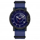 Sport Waterproof Watch Simple Men Blue Nylon Strap Automatic Military BLL