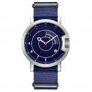 Sport Waterproof Watch Simple Men Blue Nylon Strap Automatic Military YLL