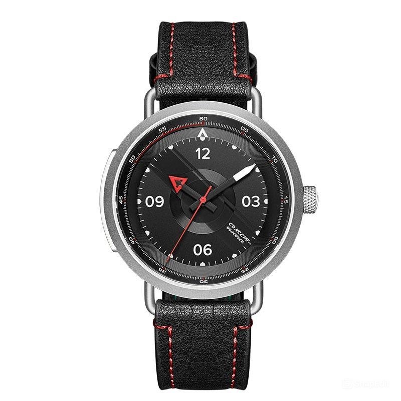 Luxury Watches Men Automatic red Dial Leather Strap Sport Waterproof YBR