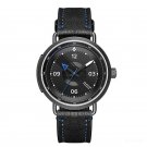 Luxury Watches Men Automatic Blue Dial Leather Strap Sport Waterproof BBL