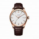 Mechanical Business Watches PWB Sapphire Crystal Steel Genuine Leather Strap Band