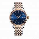Brand Luxury Mens Watches with Date blue Dial Automatic Two Tone rose gold PLT