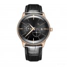 Luxury Automatic Waterproof Analog Mens Watches Designer Black Leather Strap PBB
