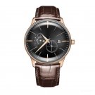 Luxury Automatic Waterproof Analog Mens Watches Designer Brown Leather Strap PBS