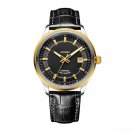 Men Watch Automatic Mechanical Steel Yellow Gold Miyota Luminous with Date GBB