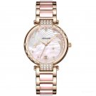 Steel Automatic Watch For Ladies Diamonds pink Dial Stainless Steel Strap PPT